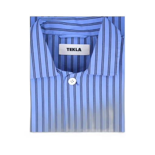 Striped Poplin Pajama Shirt