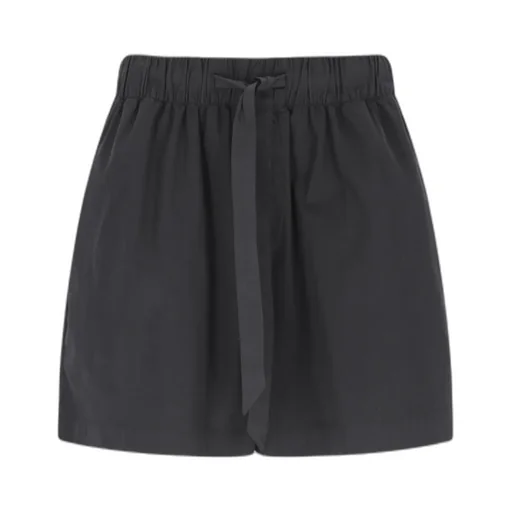 Drawstring Poplin Sleep Shorts