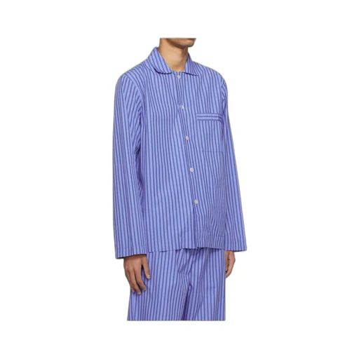 Striped Poplin Pajama Shirt