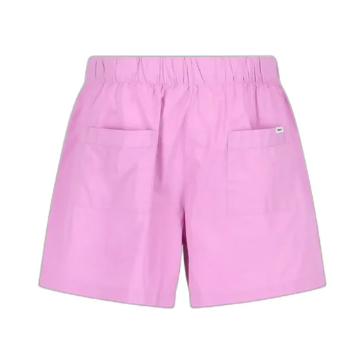 High-Waist Drawstring Poplin Shorts
