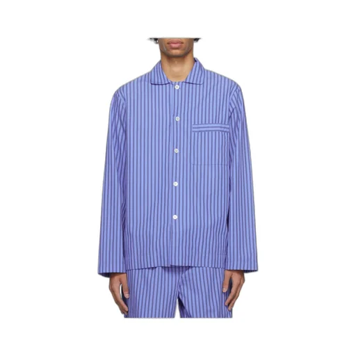 Striped Poplin Pajama Shirt