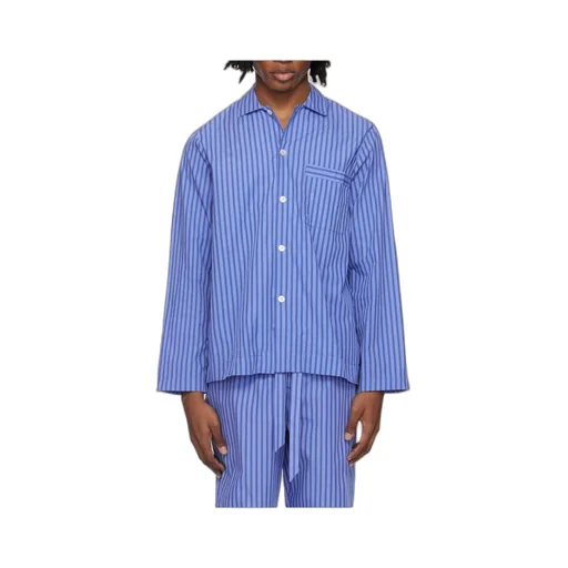 Striped Poplin Pajama Shirt