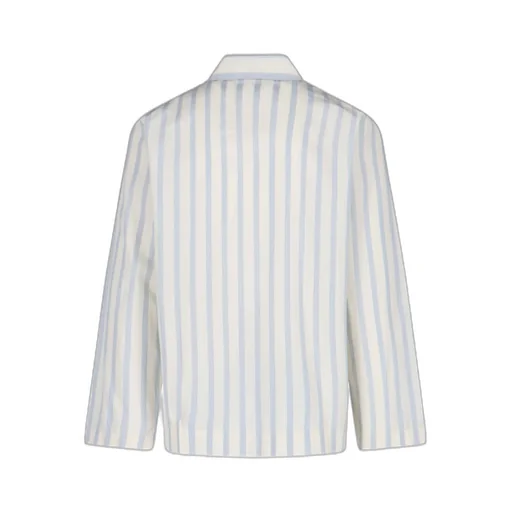 Striped Long-Sleeved Shirt Pajamas