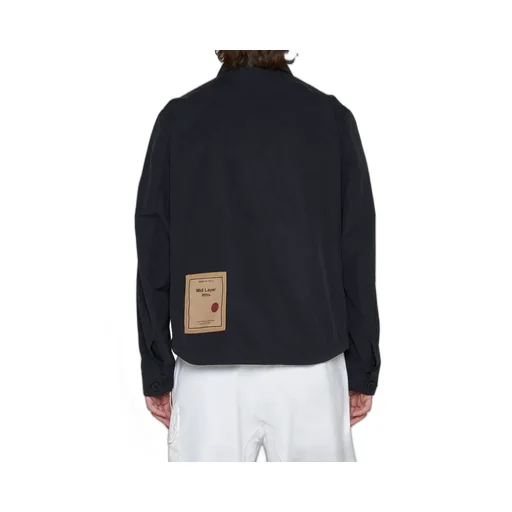 Logo Patch Zipped Shirt Jacket