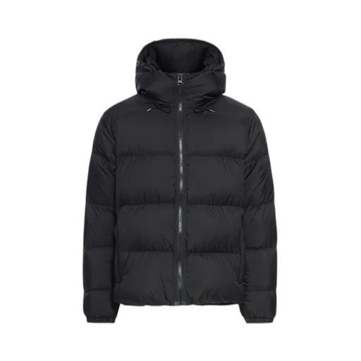 Drawstring Hooded Zip-Up Padded Jacket