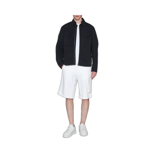 Logo Patch Zipped Shirt Jacket