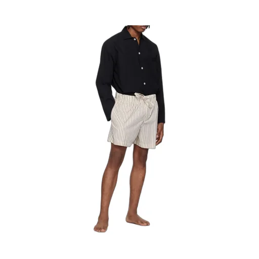 Relaxed Fit Poplin Pajama Shirt