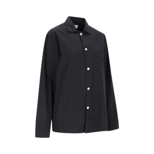 Relaxed Fit Poplin Pajama Shirt