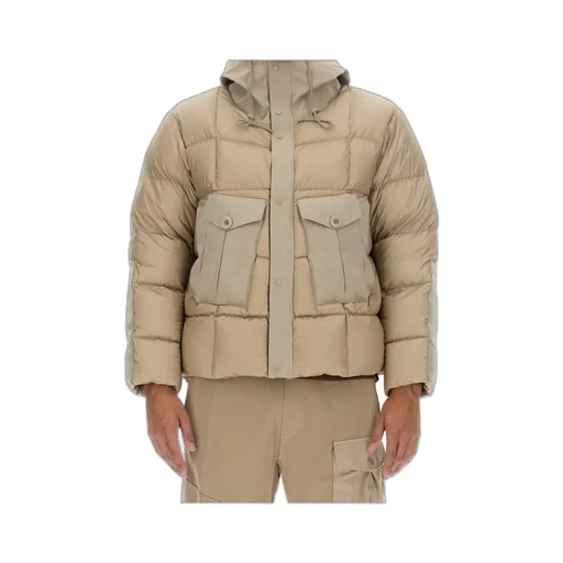 Drawstring Hooded Padded Coat