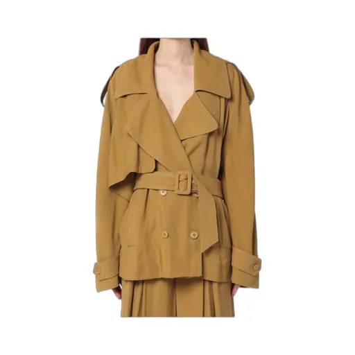Double-Breasted Short Windbreaker