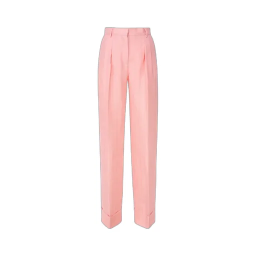 Pinstriped Pleat Detailed Trousers