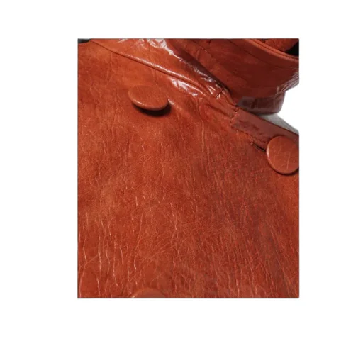 Leather-Effect Belted Jacket