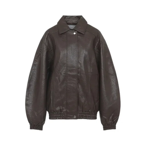 Faux Leather Casual Jacket