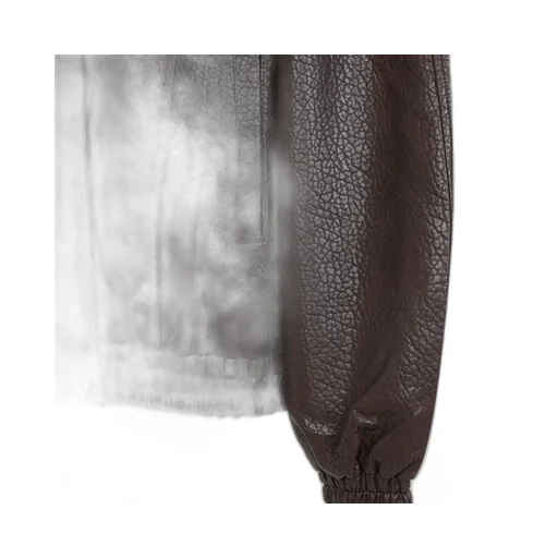 Faux Leather Casual Jacket