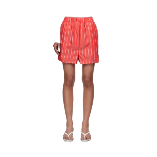 Lui Striped Cotton-Poplin Shorts