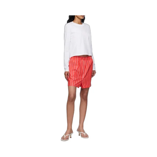 Lui Striped Cotton-Poplin Shorts
