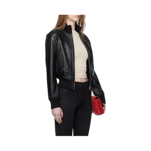 Long Sleeve Leather Jacket