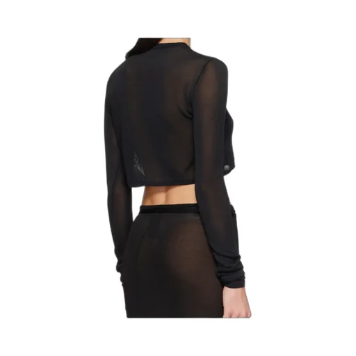 Cropped Knitted T-Shirt