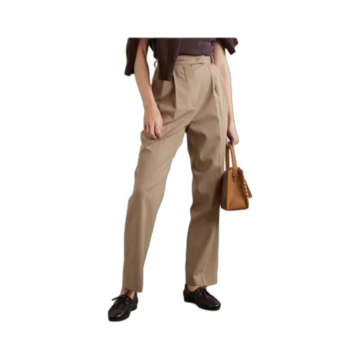 Bea Pleated Tapered-Leg Pants