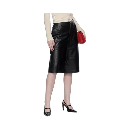 Olivia Leather Bermuda Shorts