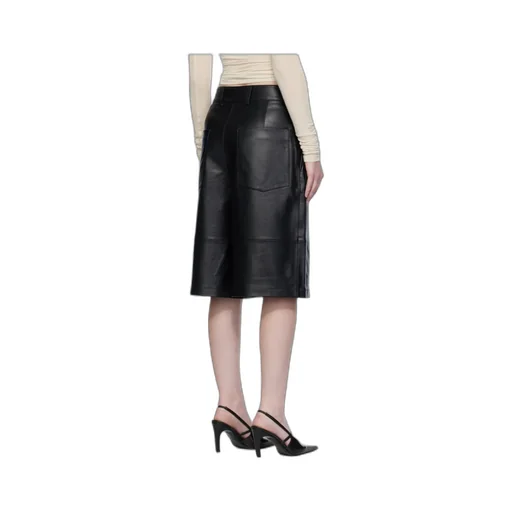 Olivia Leather Bermuda Shorts