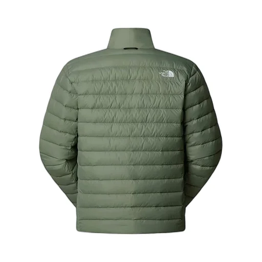 Logo Embroidered Zipped Down Jacket