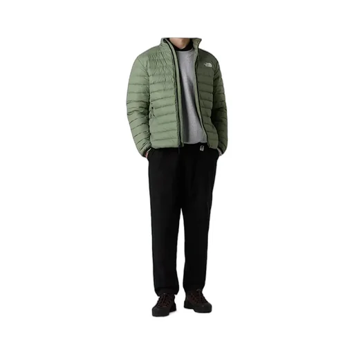 Logo Embroidered Zipped Down Jacket