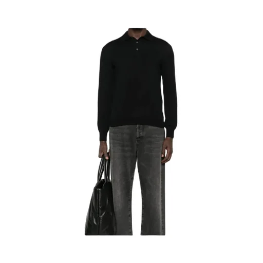 Long-Sleeved Polo Shirt