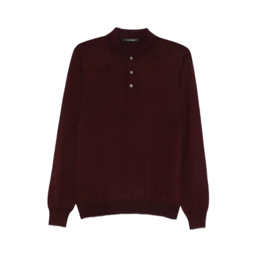 Wool Polo Shirt Long Sleeves