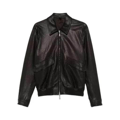 Long Sleeve Leather Jacket