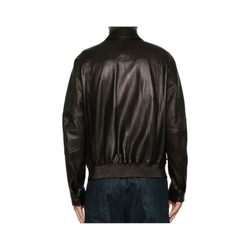 Long Sleeve Leather Jacket