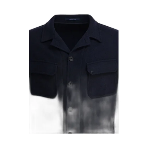 Buttoned Flap-Pocket Jacket