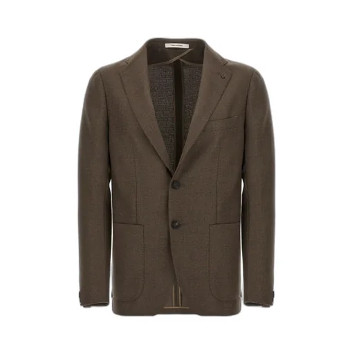 Notched-Lapels Single-Breasted Blazer