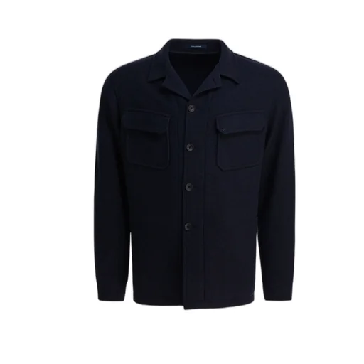Buttoned Flap-Pocket Jacket
