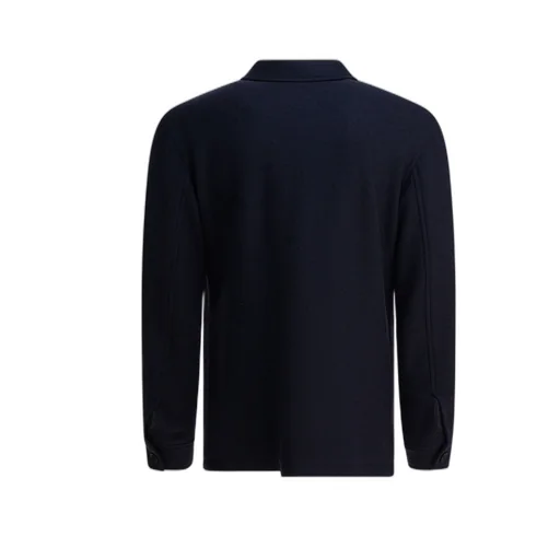 Buttoned Flap-Pocket Jacket