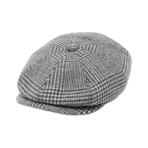 Checked Baker Boy Hat