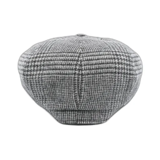 Checked Baker Boy Hat