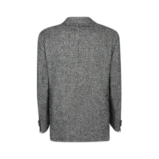 Micro-Pattern Single-Breasted Jacket