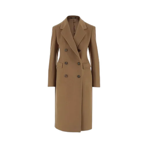 Peak-Lapels Double-Breasted Coat