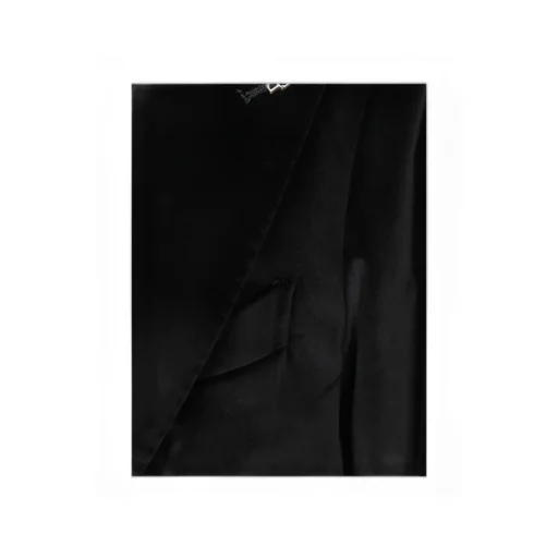Single-Button Velvet Jacket