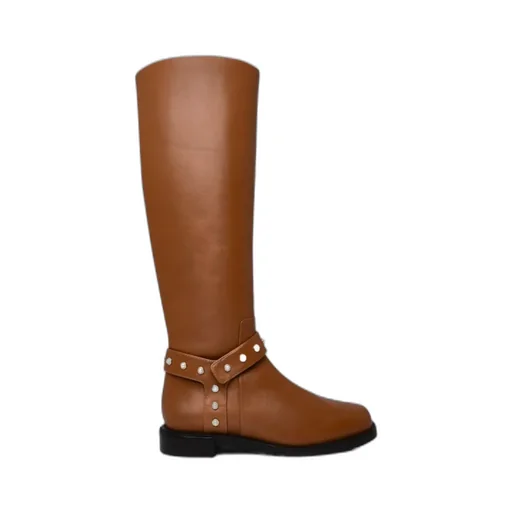 Round Head Zipper Boots