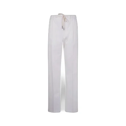 Cotton Straight-Leg Trousers