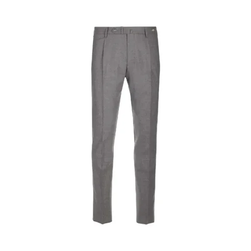 Pleated Straight-Leg Trousers