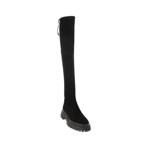 Tie-Fastened Thigh High Boots