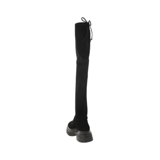 Tie-Fastened Thigh High Boots
