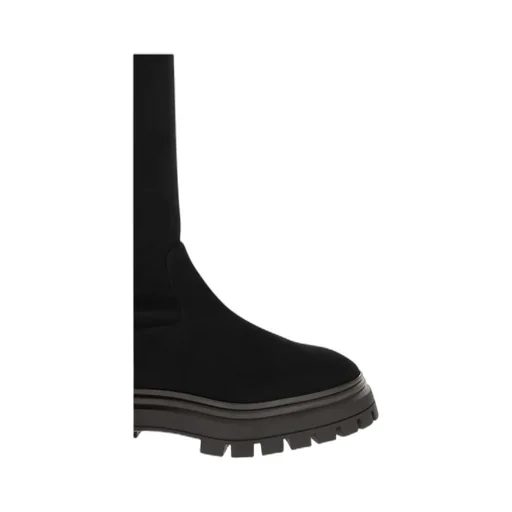 Tie-Fastened Thigh High Boots