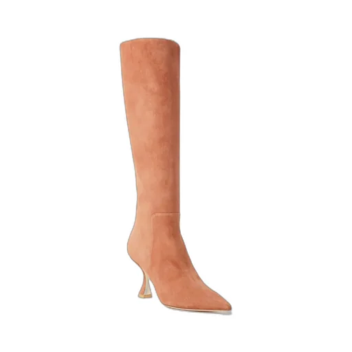 Pointed-Toe High-Heel Boots