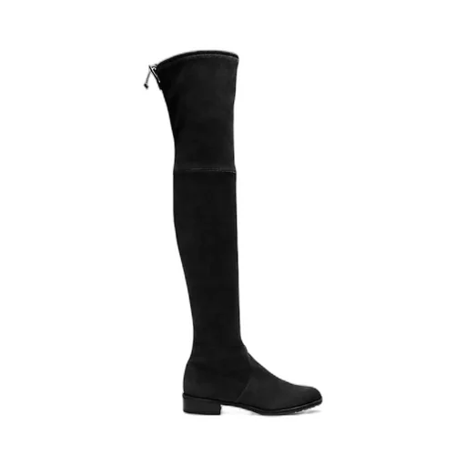 Tie-Fastened Thigh High Boots