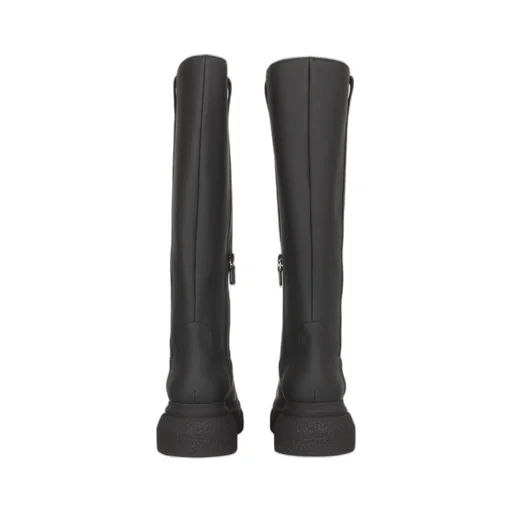 Splicing Design Knee-Length Boots