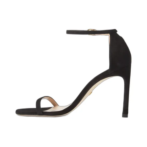 High-Heeled Sandals With Single-Loop Straps